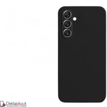 Silikoninis ploniausias dėklas su kameros apsauga - juodas (Samsung Galaxy M55 5G)